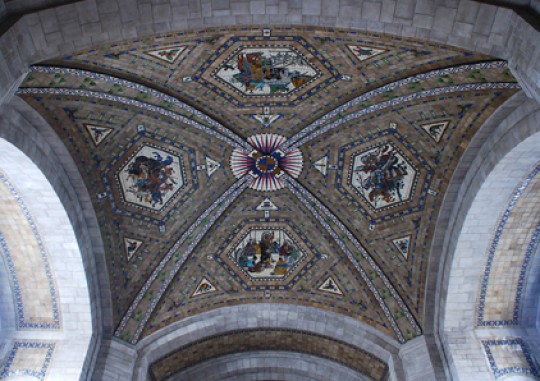 East Chamber dome with mosaics by Hildreth Meiere